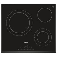 Glass-Ceramic Hob BOSCH PKK651FP2E 60 cm Black (3 Cooking areas)