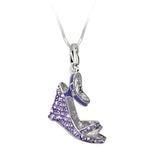 Pendentif Femme Glamour GS2-19 | Violet (4 cm)