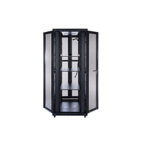 42Ru Free Standing Server Rack With Two Fold Mesh Doors