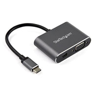 USB C to VGA/MiniDisplayPort Adapter Startech CDP2MDPVGA           Grey