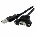 Cable Micro USB Startech USBPNLAFAM3          90 cm Black