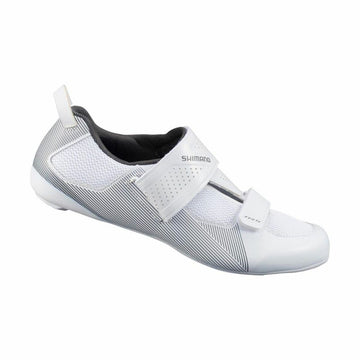 chaussures de cyclisme Shimano Tri TR501 Blanc/Gris Blanc