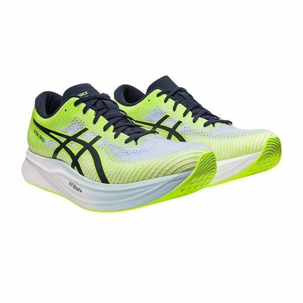 Running Shoes for Adults Asics Magic Speed 2 Lime green Men