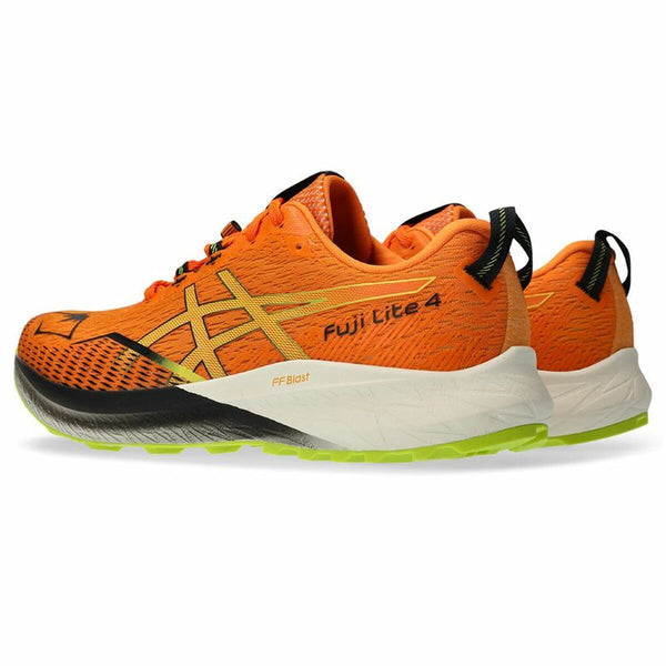 Running Shoes for Adults Asics Fuji Lite 4 Moutain Men Orange
