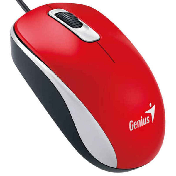 Mouse with Cable and Optical Sensor Genius DX-110 Red