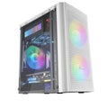 ATX Semi-tower Box Mars Gaming MC300W LED RGB White