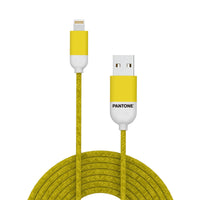 Câble USB vers Lightning Pantone PT-LCS001-5Y Jaune 1,5 m