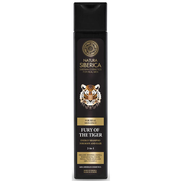 "Natura Fury Of The Tiger Energy Shampoo For Body And Hair 2 In 1 250ml"