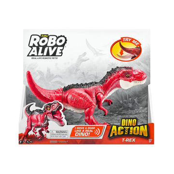 Dinosaure Zuru Robo Alive: Dino Action T- Rex Rouge Personnage articulé