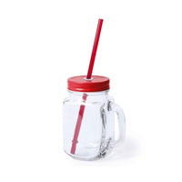 Jar with Lid and Straw 145494 (500 ml)