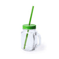 Jar with Lid and Straw 145494 (500 ml)