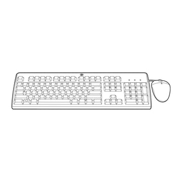 Keyboard and Mouse HPE 631348-B21