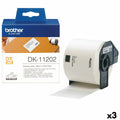 Etichette per Stampante Brother DK-11202 Nero/Bianco 62 x 100 mm (3 Unità)