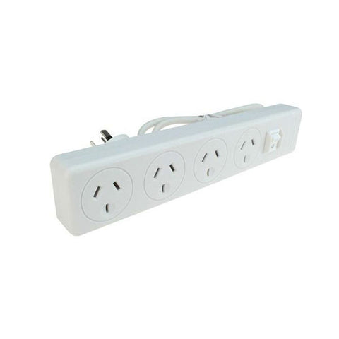 4 Outlet Surge Protected Powerboard With Master Switch