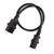 Iec Extension Cord M To F Black