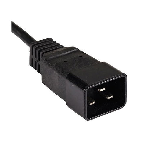 Iec C19 To C20 Power Cable 15A Black 1M