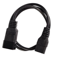 Iec C19 To C20 Power Cable 15A Black 2M