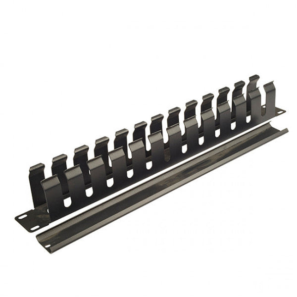 1Ru 19In Metal Cable Management Rail 12 Slot