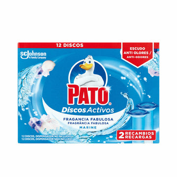 Désodorisant pour toilettes Pato Discos Activos Rechange Marin 2 Unités Désinfectant