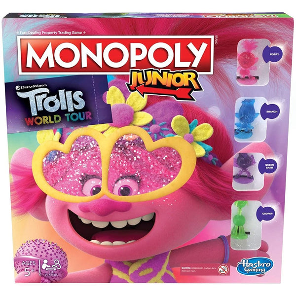 Monopoly Hasbro Trolls World Tour ‎E7496 Children's English (Refurbished A+)