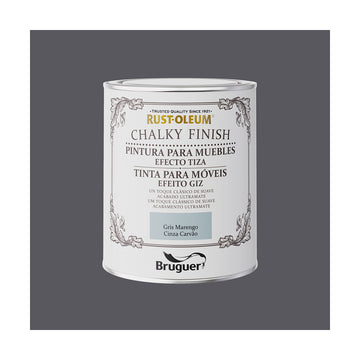 Paint Bruguer Rust-oleum Chalky Finish 5733887 Furniture 750 ml Dark grey