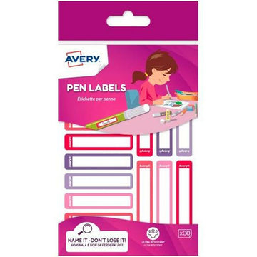 Adhesive labels Avery 50 x 10 mm Pink Polyethylene Violet (30 Units)