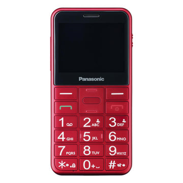 Mobile telephone for older adults Panasonic Corp. KX-TU150 TFT LCD Dual SIM Red