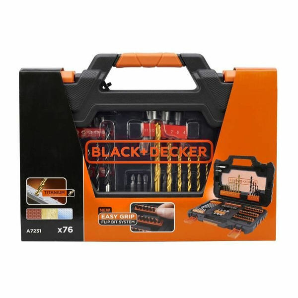 Mèches et jeux de mèches Black & Decker A7231 76 Pièces