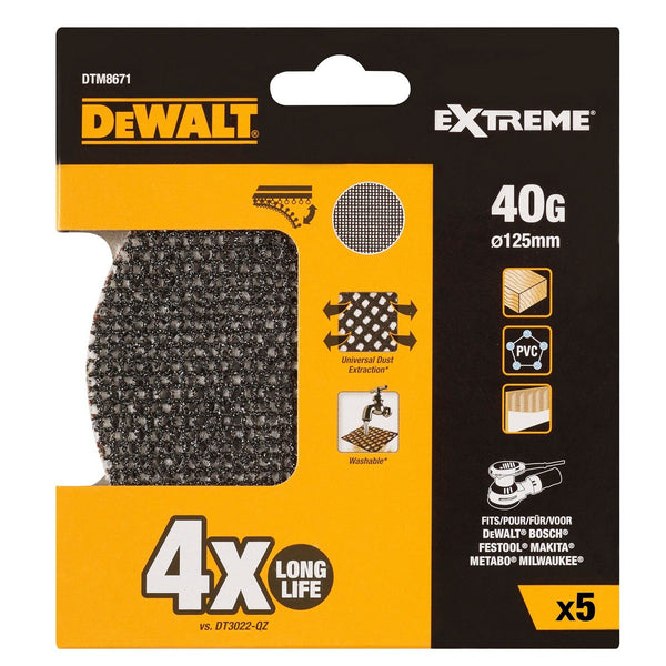 Feuilles outils multiples Dewalt dtm8671-qz 125 mm