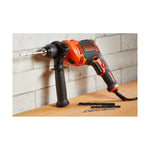 Komplet in dodatki za vrtanje Black & Decker BEH710K-QS 230 V 710 W