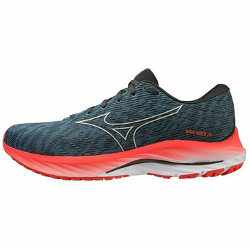 Running Shoes for Adults Mizuno Wave Rider 26 Blue Men