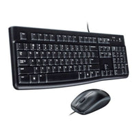 Keyboard and Optical Mouse Logitech MK120 USB (Refurbished A)