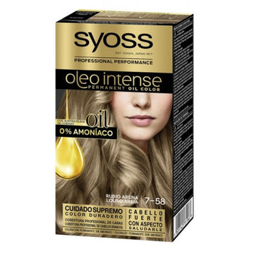 "Syoss Oleo Intense Permanent Hair Color 7-58 Sand Blonde"