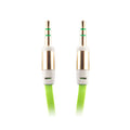 Audio cable jack 3,5mm - jack 3,5mm 1,0 m green bulk