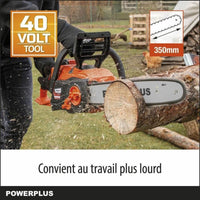 Tronçonneuse à batterie Powerplus 35 cm