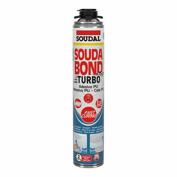 Mousse Soudal SoudaBond Turbo Polyuréthane Revolver 750 ml