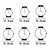 Uhrband Timex BTQ391804 (ø 18 mm)