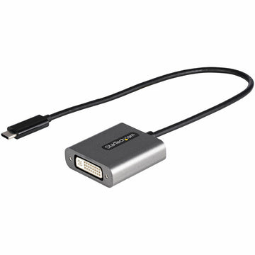 Adattatore USB C con DVI Startech CDP2DVIEC Nero Argentato Nero/Argentato