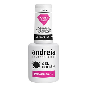 Vernis à Ongles Semi-permanent Gel Polish Power Base Andreia Clear (10,5 ml)