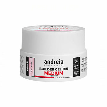 Gel per unghie Medium Viscosity Andreia Professional Builder Rosa (22 g)