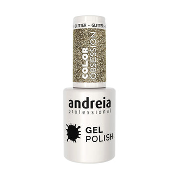 Smalto per unghie Andreia Gel Polish 10,5 ml Dorato