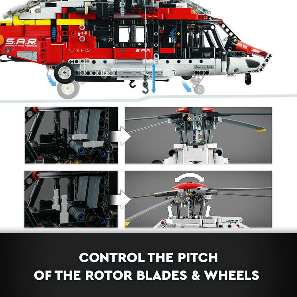 Jeu de Véhicules   Lego Technic 42145 Airbus H175 Rescue Helicopter         2001 Pièces  