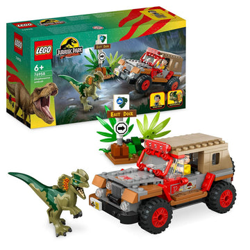 Playset Lego Jurassic Park 30th Anniversary 76958 Dilophosaurus Ambush 211 Stücke