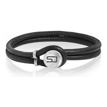 Bracelet Femme Sif Jakobs BR458-BL-BK-21 Noir Cuir (21 cm)