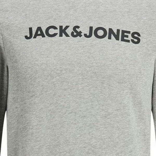 Men’s Sweatshirt without Hood  SWIT CREW  Jack & Jones 12182477  Grey