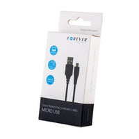 Forever cable USB - microUSB 3,0 m 1A black