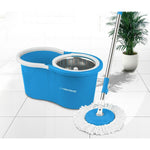 Mop with Bucket Esperanza EHS006 Bleu Blanc Microfibre