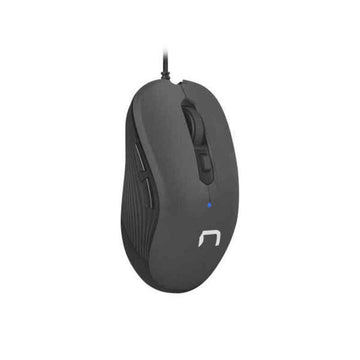 Mouse with Cable and Optical Sensor Natec DRAKE 3200 DPI Black