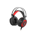 Headphones with Microphone Genesis NEON 360 Black Red