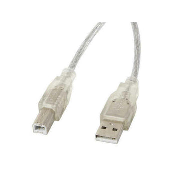 Kabel USB A v USB B Lanberg CA-USBA-12CC-0030-TR Tiskalnik Prozorno 3 m (3 m)